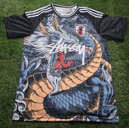 Stussy X Adidas Japan Dragon Custom Concept Soccer Jersey Mens Medium BNWT
