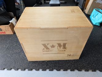 Xtreme Monkey wood plyo box is a 20″, 24″, and 30″ plyometrics box in one