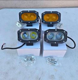 LED Light Pods Work Lights Luces Focos Niebla Neblina Offroad 4x4 Todo Terreno Chevy Gmc Ford Toyota