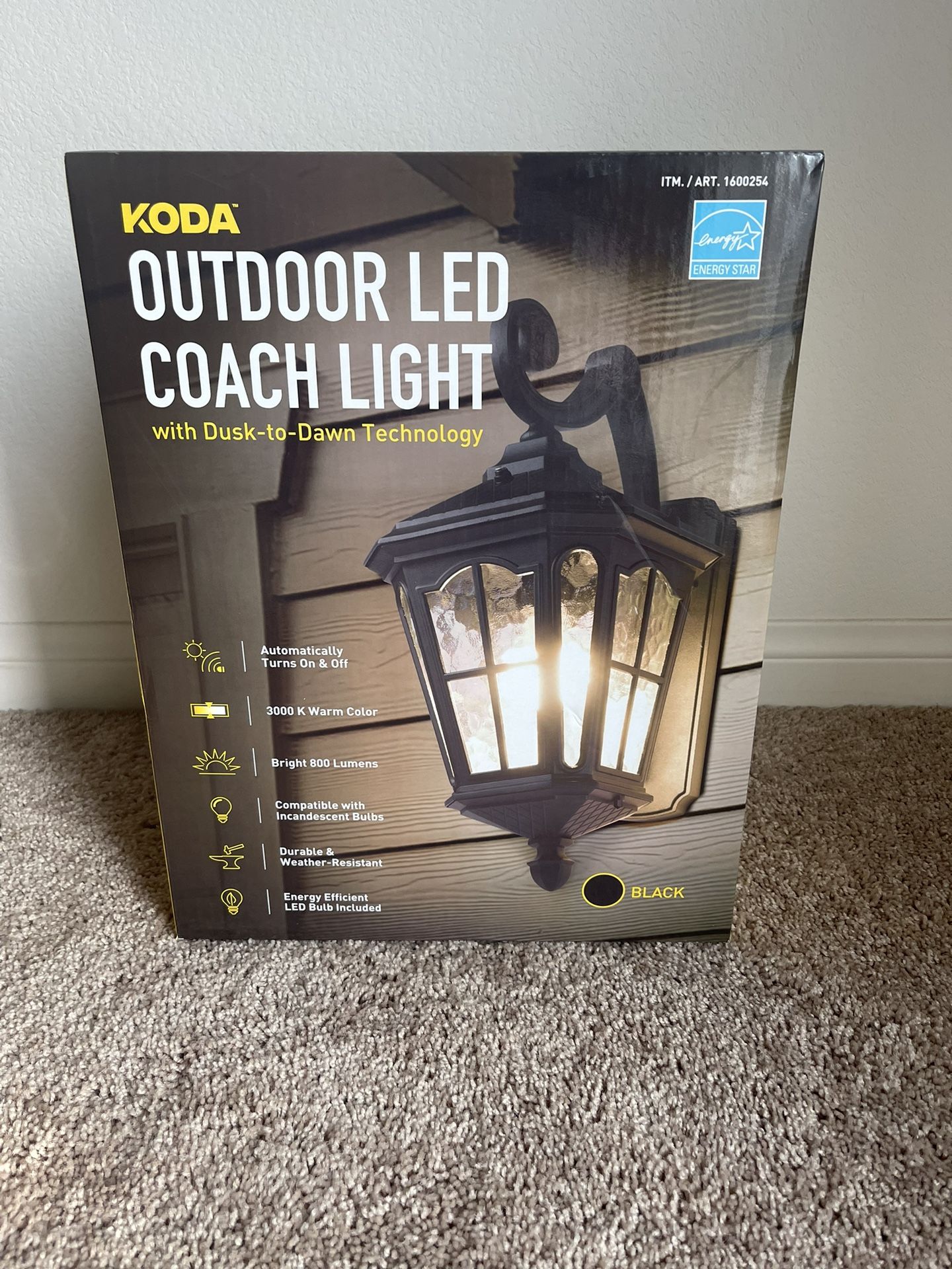 Koda outdoor led coach light deals