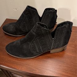 Vince Camuto Black Suede Ankle Boots