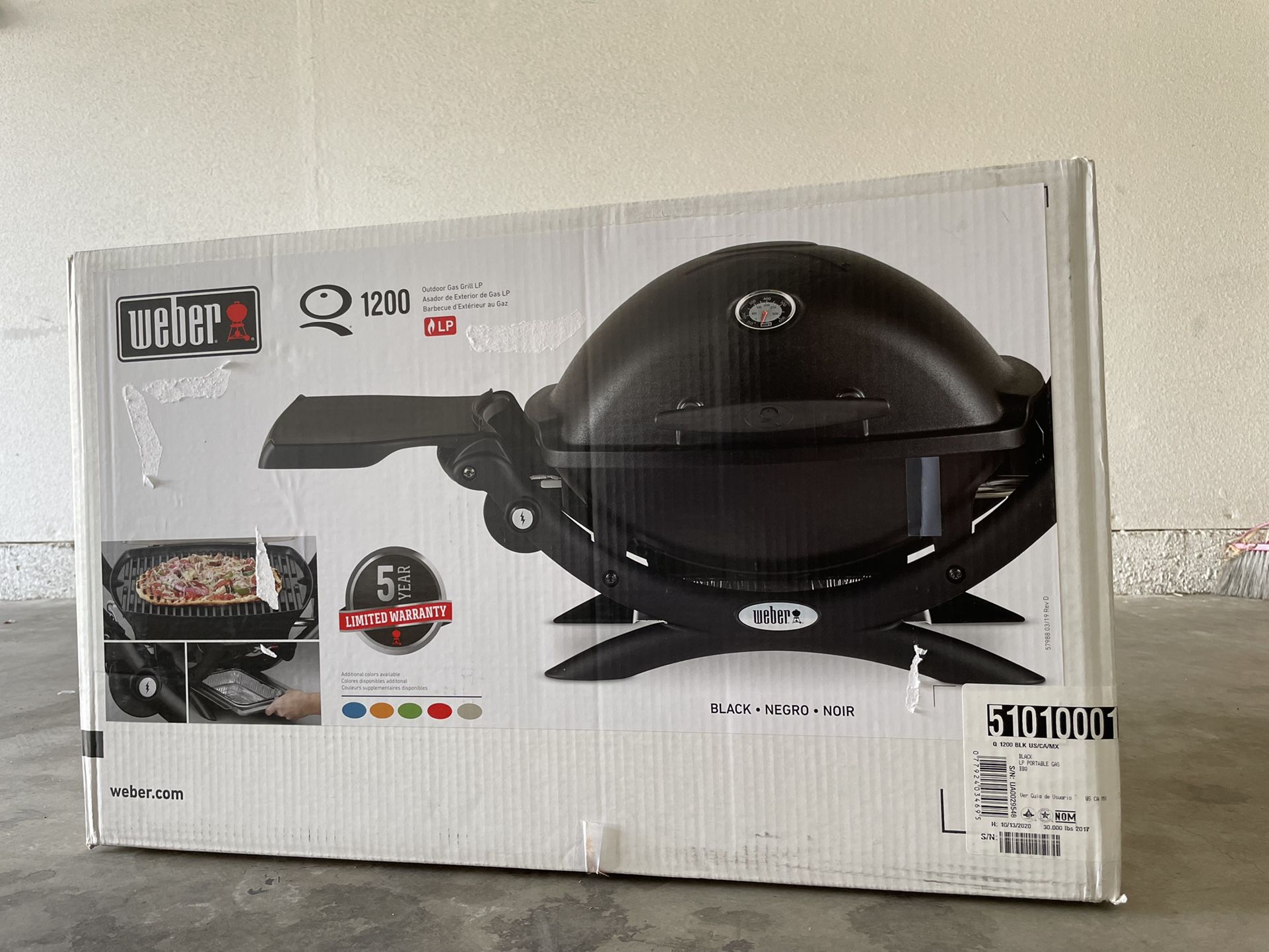 New Weber Q 1200 Grill BBQ