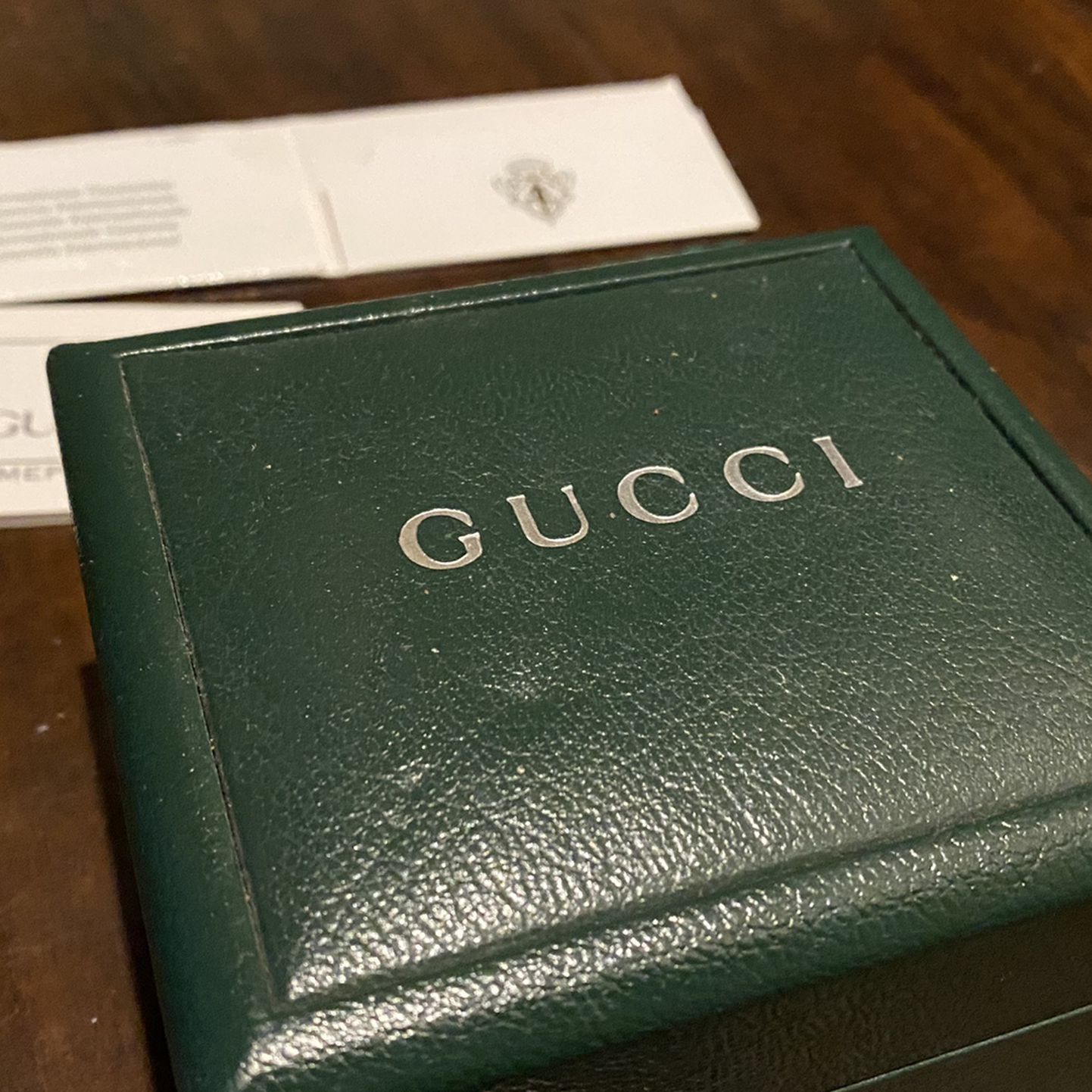 Gucci Watch Box With Authenticity Certificate