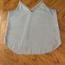 Express Blue/Grey V-Neck Camisole or Tank Top - Large - In Excellent Condition 