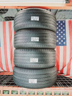 🇺🇸 4 USED TIRES 255/45R20 MICHELIN PRIMACY LTX A/S ALL SEASON TOURING 255 45 20