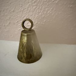 Floral Etched Solid Brass 