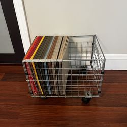 Rolling wire metal boxes files holder whit 50 files folders