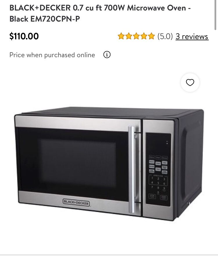 Black and Decker 700 W Microwave 