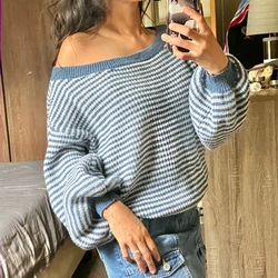 Emery Rose off the shoulder sweater