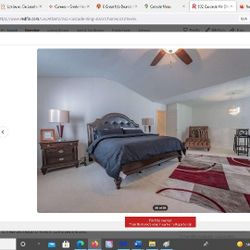 GORGEOUS King Size Dark Wood Bed Frame and Post