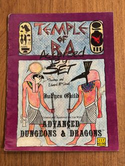 Judge's Guild - Vintage 1979 Module "Temple of Ra - Accursed By Set" JG