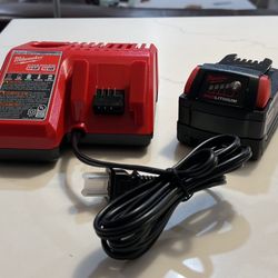 Milwaukee M18/ M12 Multi Charger And 5.0 Battery Brand New From Kit