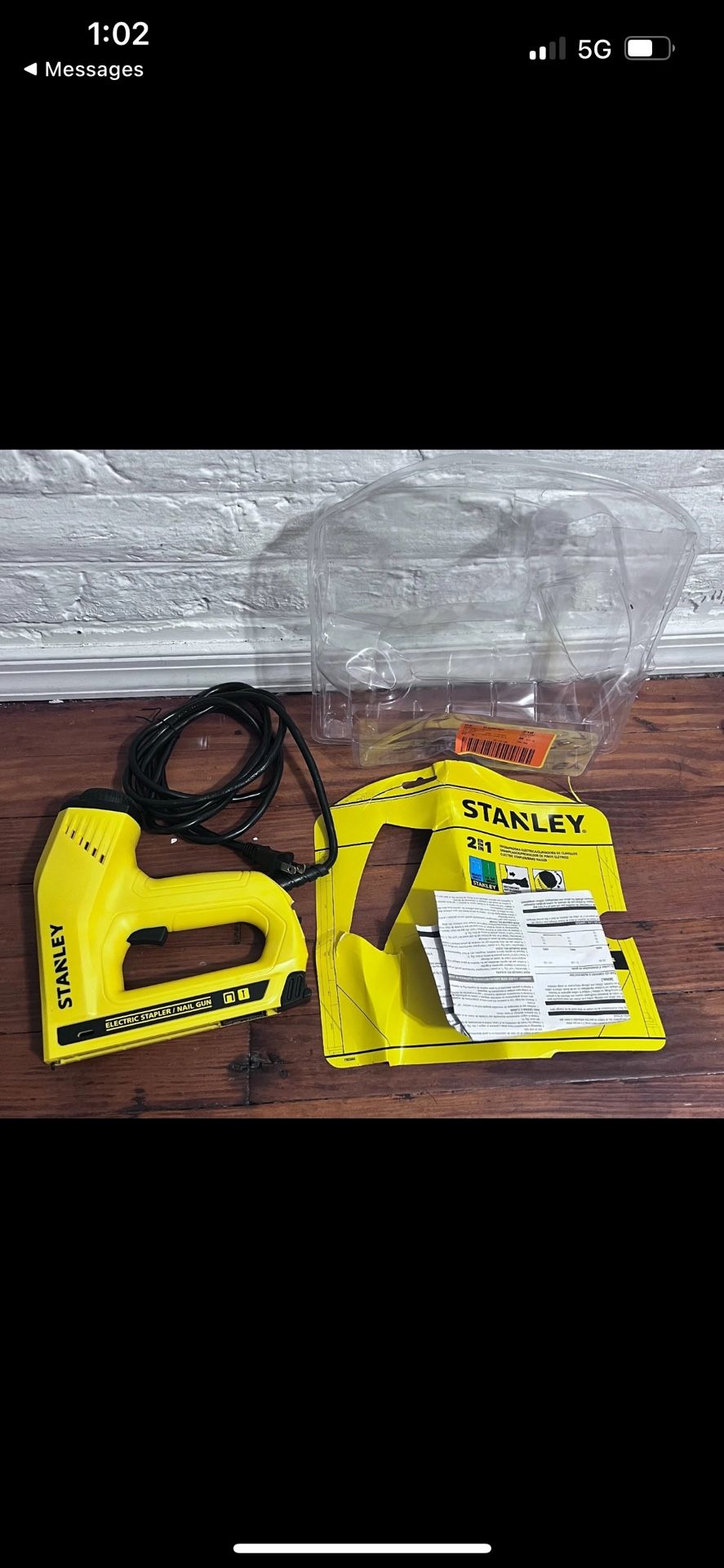 Stanley Electric Stapler and Brad Nail Gun TRE550Z