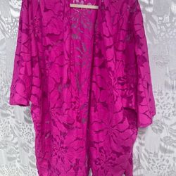 Women Anne Klein Lace Kimono