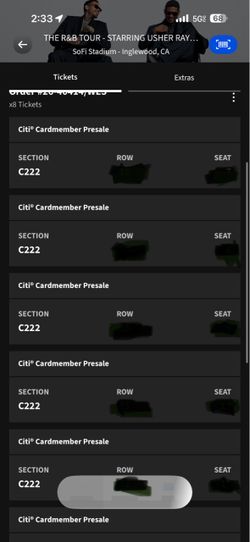 Chris brown/usher tickets 9/25