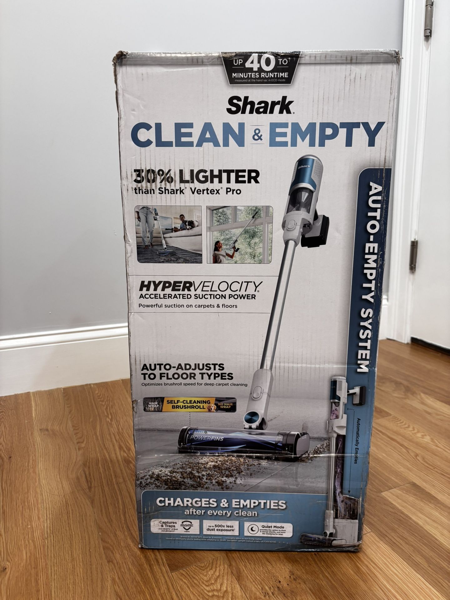 Brand New! Shark clean and empty vacuum