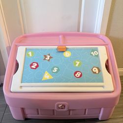 Toy Storage  Pink Box 