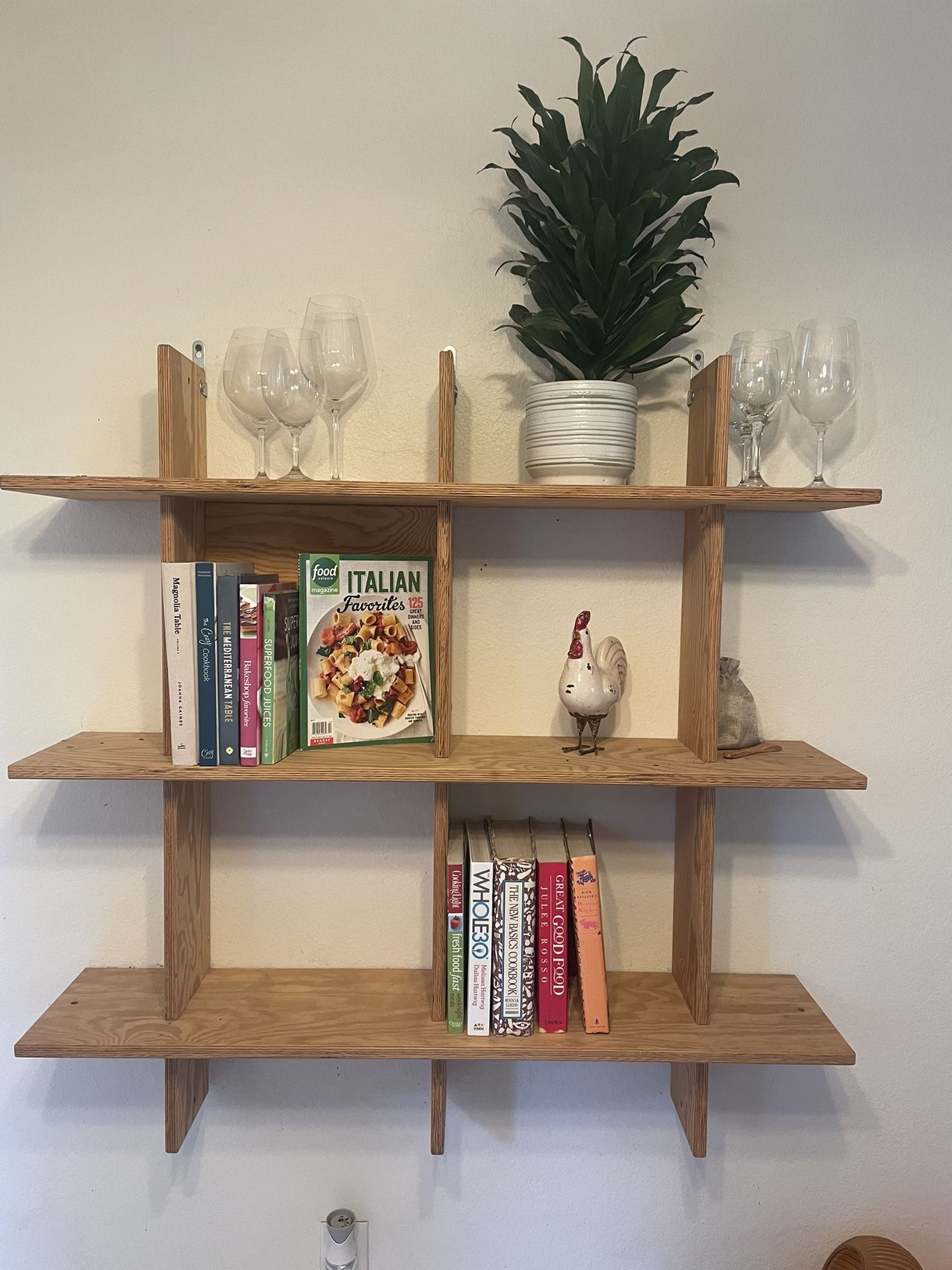 Custom Solid Wood Shelving 