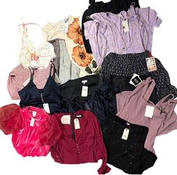 Reseller Lot of 15 Brand Name Women’s Various Size Clothing All New with Tags — Dresses, Tops, Skirt