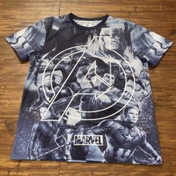 Marvel Avengers Endgame All Over Print Shirt, Size: Medium