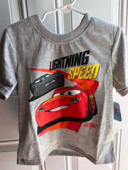 Disney Pixar Cars Lightning McQueen Toddler Kids T-Shirt