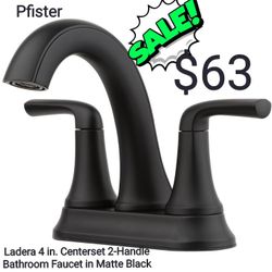 Ladera 4 in. Centerset 2-Handle Bathroom Faucet in Matte Black

by

Pfister

