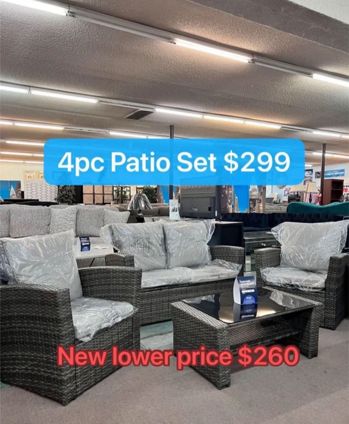 🔥Hot Deal🔥Brand New 4pc Outdoor Furniture Patio Set $260, Delivery Available 