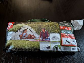Ozark Trail 3;Person done tent