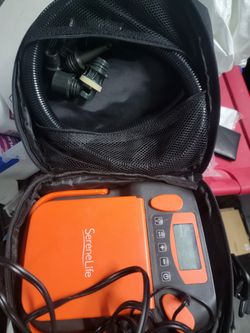 SereneLife Inflatable Paddle Board Pump Compressor - 16PSI High Pressure SUP Inflator - 12V DC Car Connector - Electric Air Pump for Paddle Boards, Bo