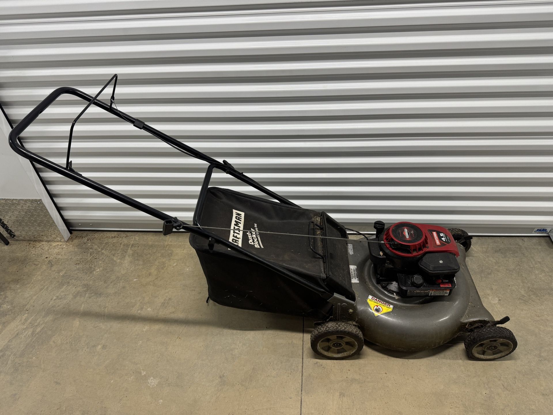 craftsman 4.5 hp 21 cut lawn mower