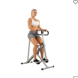 Sunny Health & Fitness Upright Row-N-Ride Rowing Machine Squat