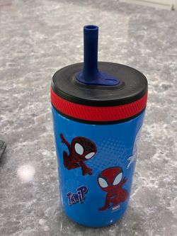 Marvel Spider-Man Kelso Toddler Cups for Travel or at Home, 15oz 2-Pack Durable Plastic Sippy Cups with Leak-Proof Design is Perfect for K