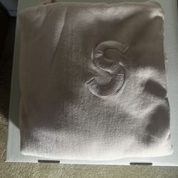 Supreme Pink S Logo Hoodie FW17 Medium