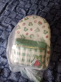 Frogs & Strawberries Mini Backpack

