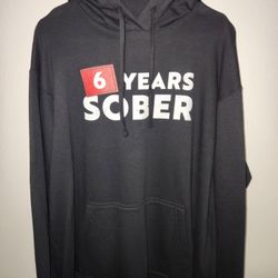 XL Hoodie Celebrating 6 Years Sober