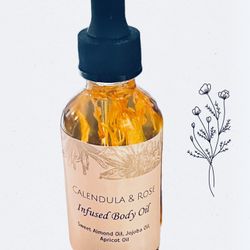 Rose & Calendula Infused Body Oil