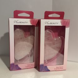 Plum Beauty, Rose Quartz Facial Sculpting Gua Sha Stone