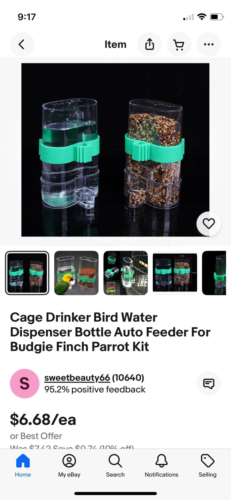 Comederos Y Vevederos Para Pajaros Estan Nuevo No Los Use
