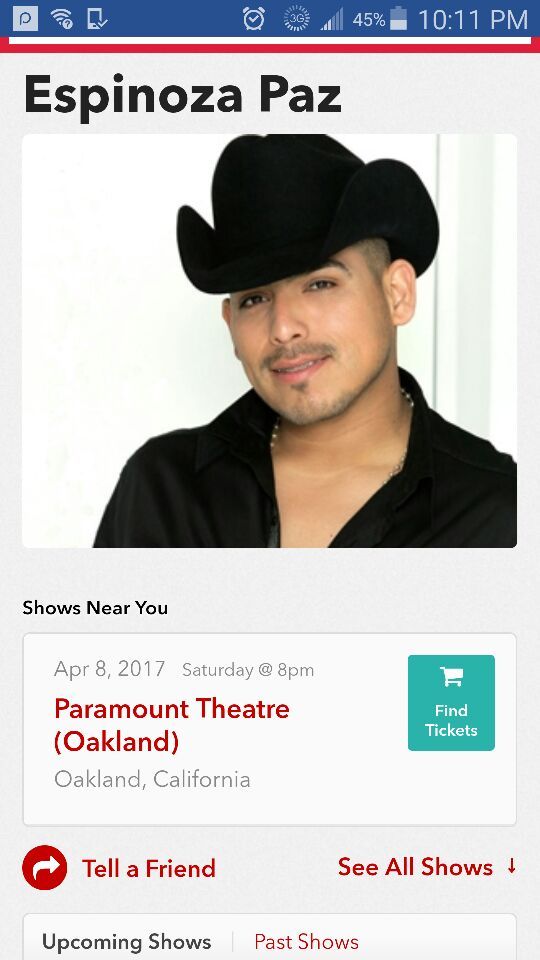Tickets para Espinoza Paz