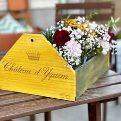 Wine Crate Panel Planter 