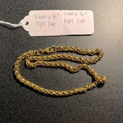 Spring Sale- 5mm Rope Link Chains