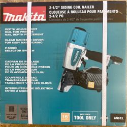 Makita AN613 ,2-1/2 In 15 Dg ,Coil Nailer