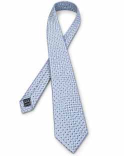 Ike Behar New York Men's Necktie Light Blue Silver Navy Diamond Geometric Tie