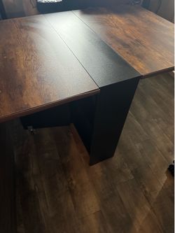 Tiptiper Folding Dining Table with 6 Wheels