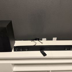 Samsung Soundbar And Wireless Subwoofer