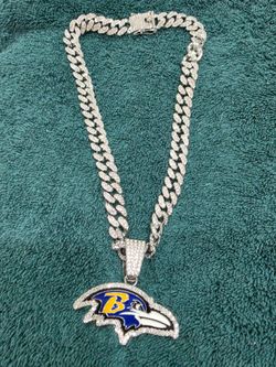 Baltimore Ravens Iced Out Cuban Link Necklace