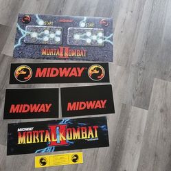 Mortal Kombat 2 Arcade Control  Art Set, Marque Amd Instruction