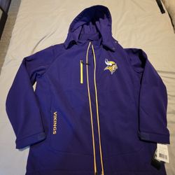 Vikings NFL Soft Shell Waterproof Jacket XL