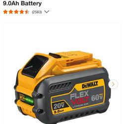 DeWalt 60v Batteries 6ah (2 New In Box)