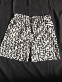 Oblique All-Over Print Shorts - White/Black⁠